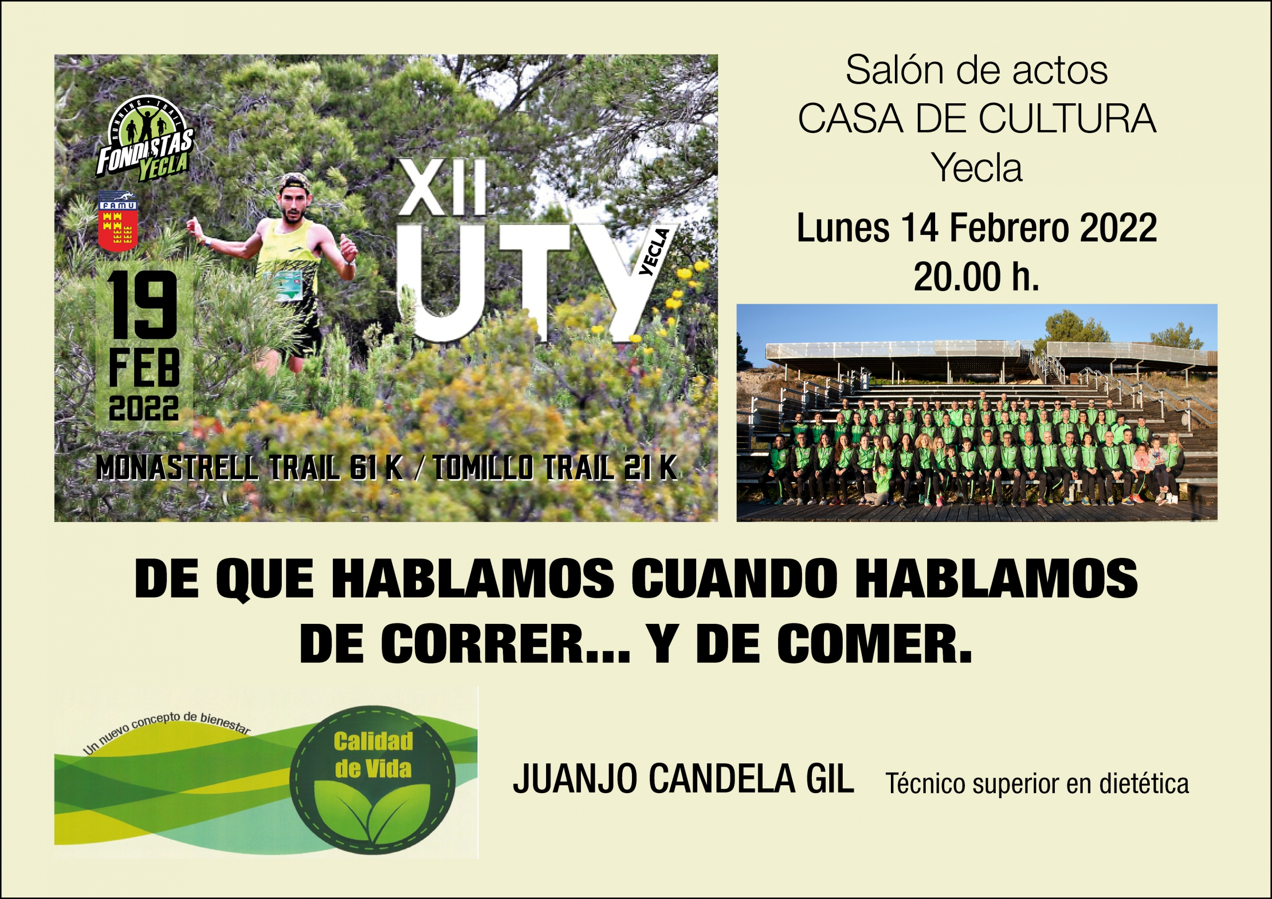 Cartel charla UTY Juanjo Candela