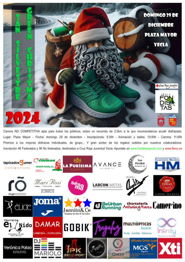 Cartle SSY 2024 Cartel San Silvestre Green Christmas 2024