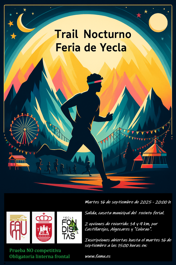 Cartel Trail de Feria 2025 Cartel Trail Nocturno Feria 2025