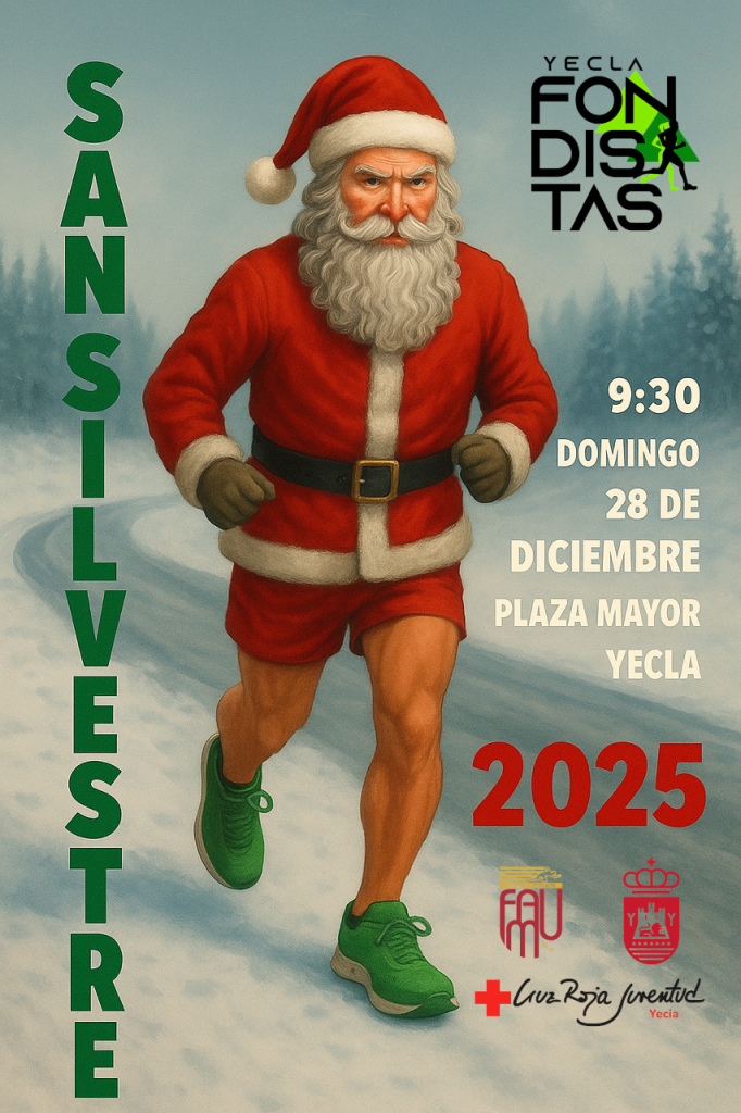 Cartel SSY 25 Cartel San Silvestre Green Christmas 2025