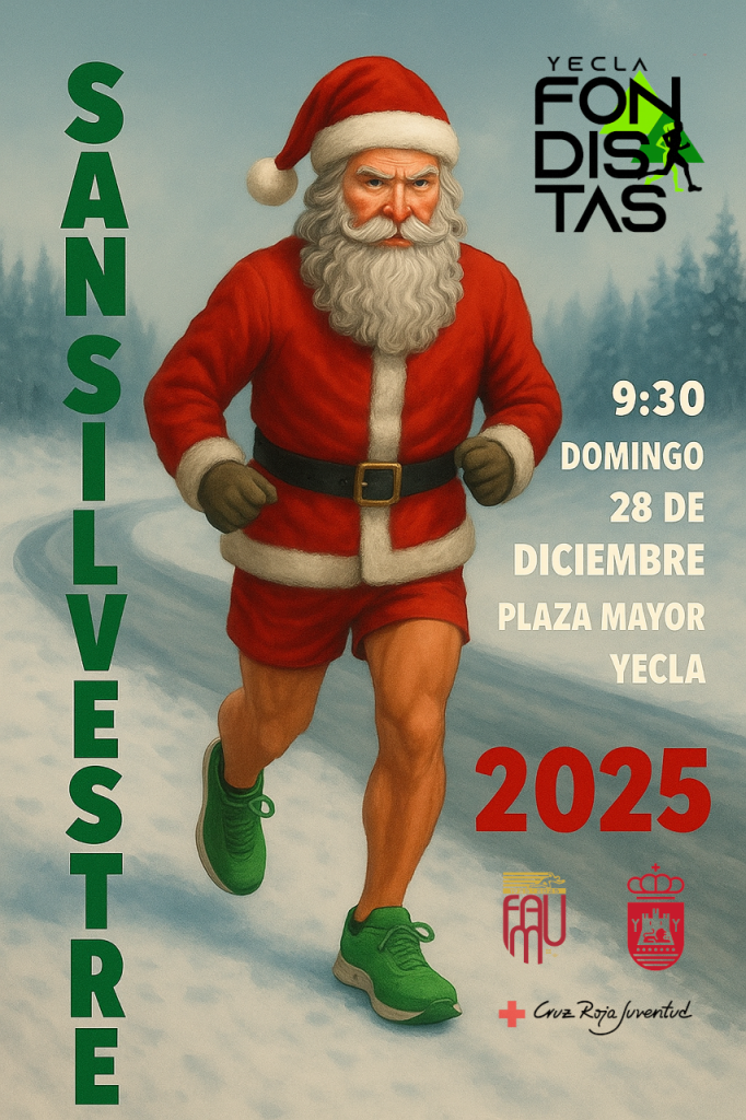 Cartel SSY 25 con logos Cartel San Silvestre Green Christmas 2025