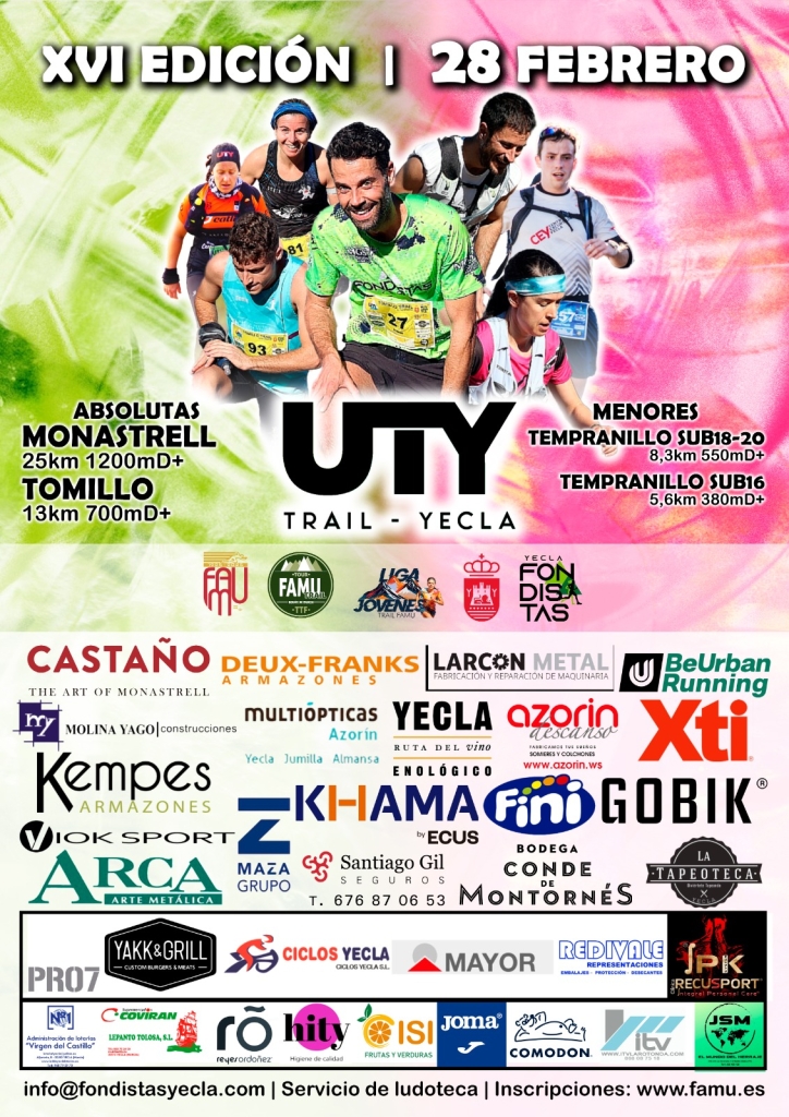 Cartel UTY 2026 colaboradores